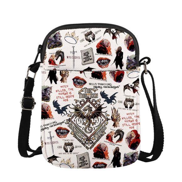 From Now Until The Darkness Claims Us Crossbody Bag Book Lover, Blackbeak : - Picture 1 of 6